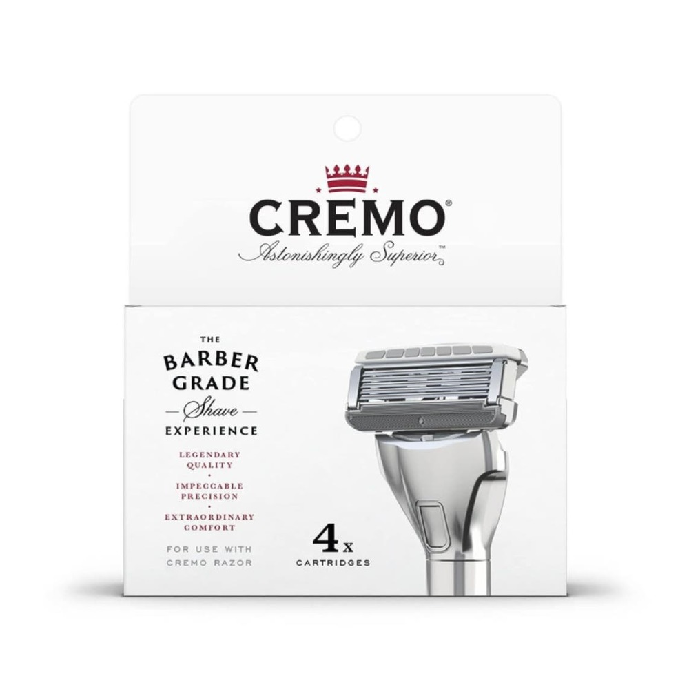Cremo | Men | NIB Barber Grade 4 Pack Replacement Razor Blades